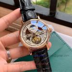 Perfect Replica Patek Philippe Grand Complications Hollow Tourbillon Moonphase Dial 41mm Watch